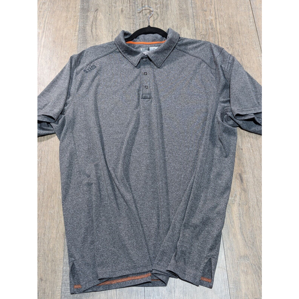 511 Tactical Polo Shirt Mens XL Extra Large Gray Short Sleeve Casual Stretch